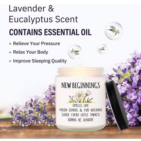 New Beginnings Coffee Mug & Candle Gift Set Break Up/Divorce/ Retirement - Picture 7 of 8